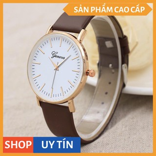 Đồng Hồ Cặp Đôi Nam Nữ GENEVA Dây Da Cao Cấp Dành Cho Các Cặp Tình Nhân [HÀNG CAO CẤP]