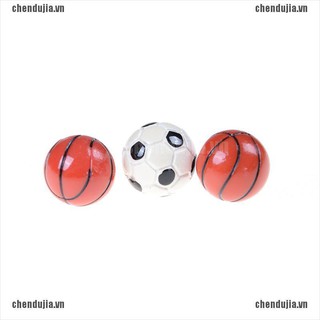 【chendujia】1:6/1:12 Dollhouse Miniature Sports Balls Soccer Football and Baske