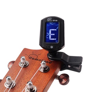 Tuner guitar máy lên dây đàn guitar đủ pin (ET33 bao bì mới)