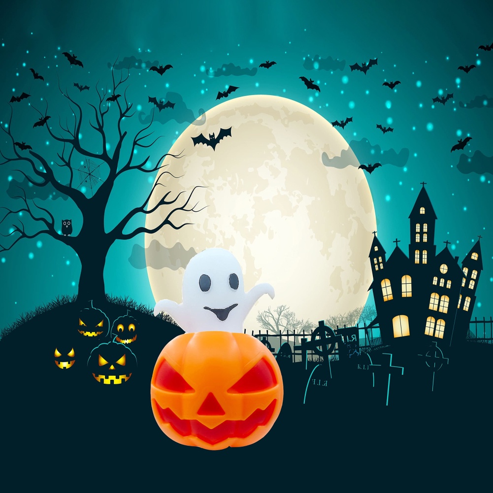 Đồ Chơi Nắn Bóp Hình Trái Bí Ngô Halloween Giúp Giảm Căng Thẳng