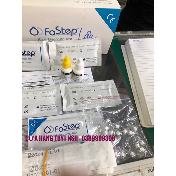 ❤️ TEST THỬ QUE THỬ NHANH BỆNH LẬU - VI KHUẨN LẬU TẠI NHÀ GONORRHEA RAPID TEST DEVICE SWAB FASTEP CỦA MỸ