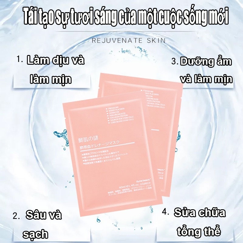 【Miễn phí vận chuyển】Mặt Nạ Tế Bào Gốc Nhau Thai Cừu Nhật Bản Cấp nước và làm mịn da tức thì | BigBuy360 - bigbuy360.vn
