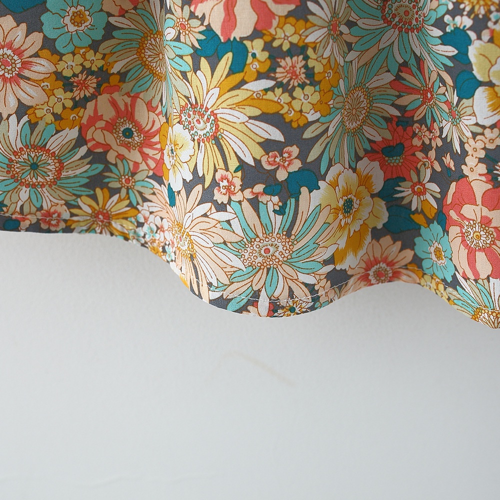 Đầm Công Chúa Hai Màu Bằng Vải Cotton In Hoa Thời Trang Mùa Hè Dành Cho Bé Gái