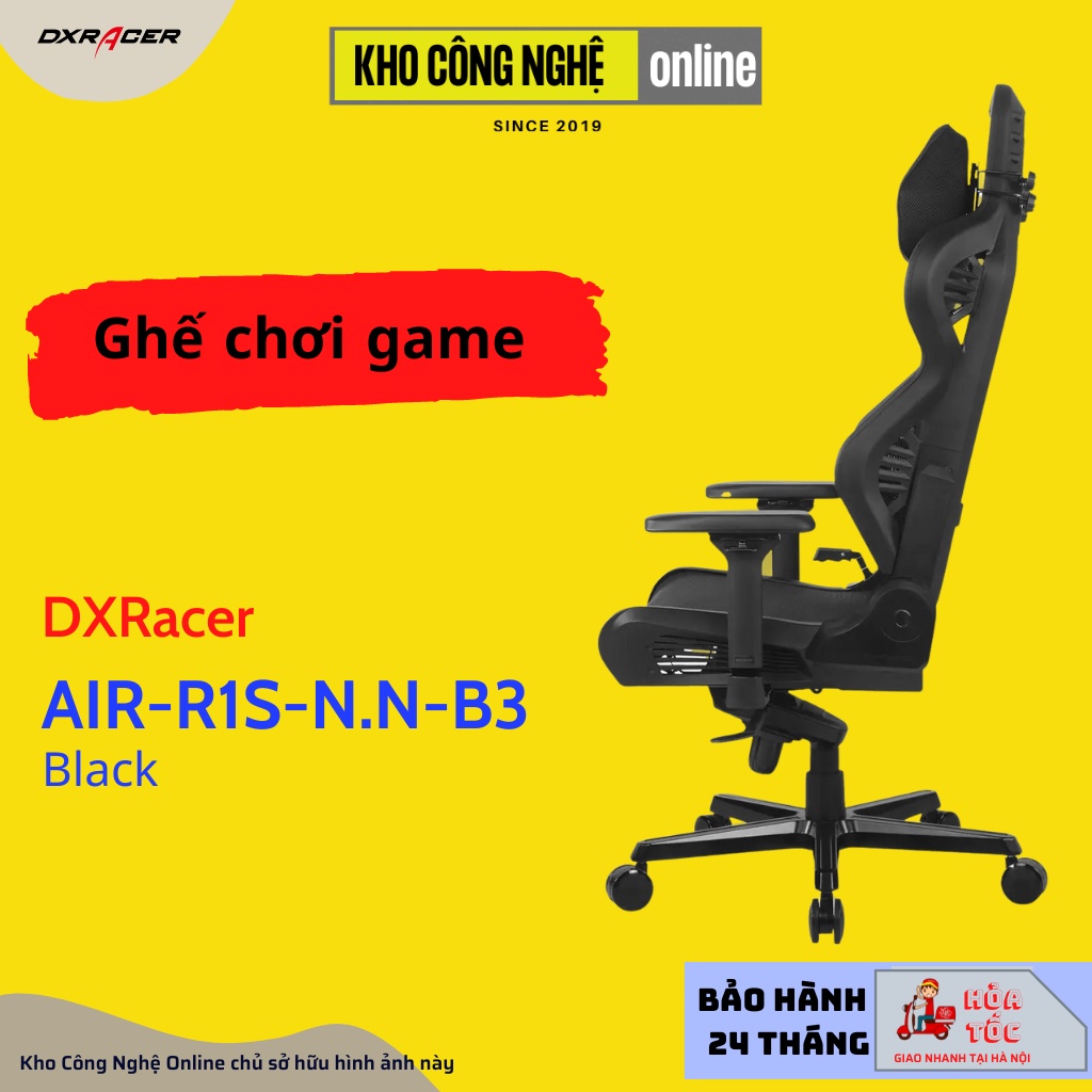 Ghế lưới DXRacer AIR series AIR-R1S-N.N-B3 / Black (AIR/D7200/N)