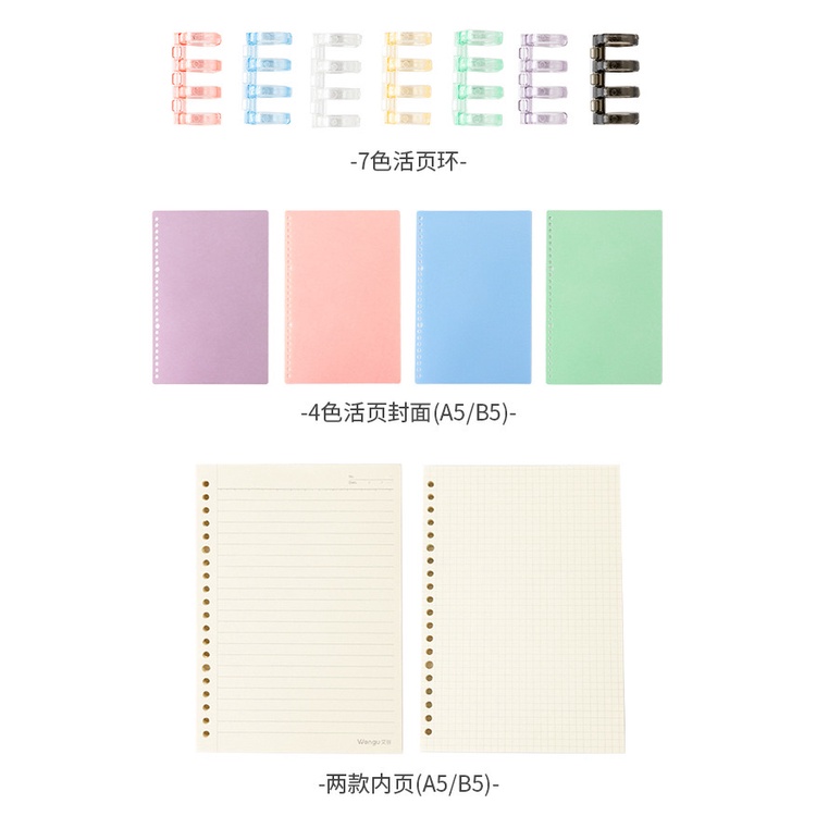 Bìa nhựa và còng đơn A5/ B5 màu pastel
