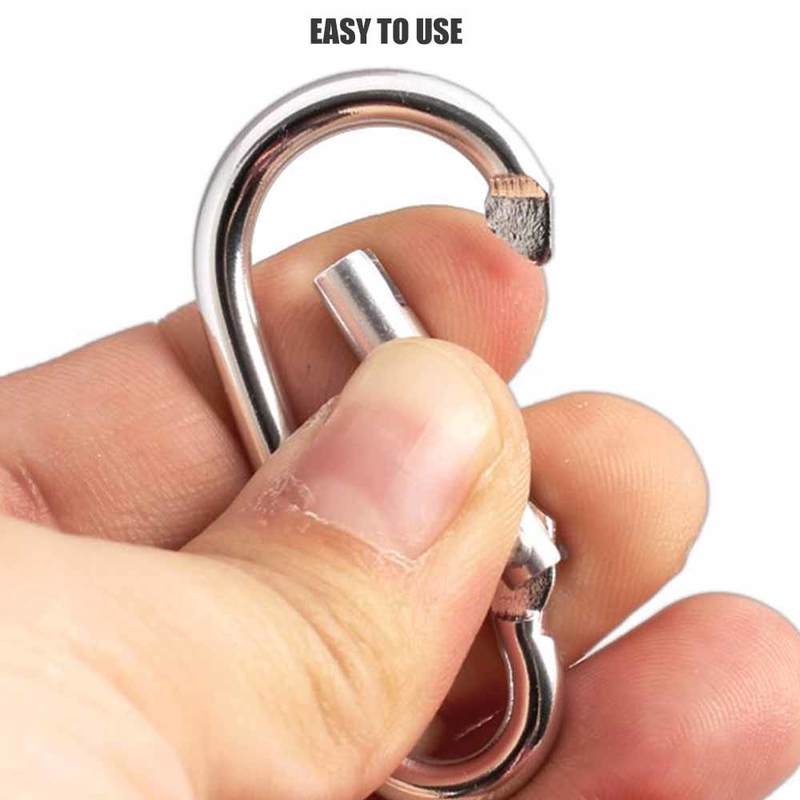 Móc khóa carabiner mini bằng hợp kim dùng cho các hoạt động ngoài trời tiện dụng