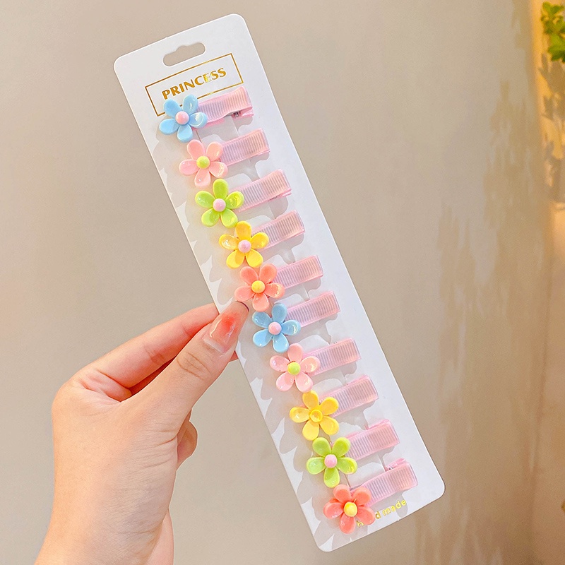 Set 10 Kẹp Tóc Dễ Thương Cho Bé Gái