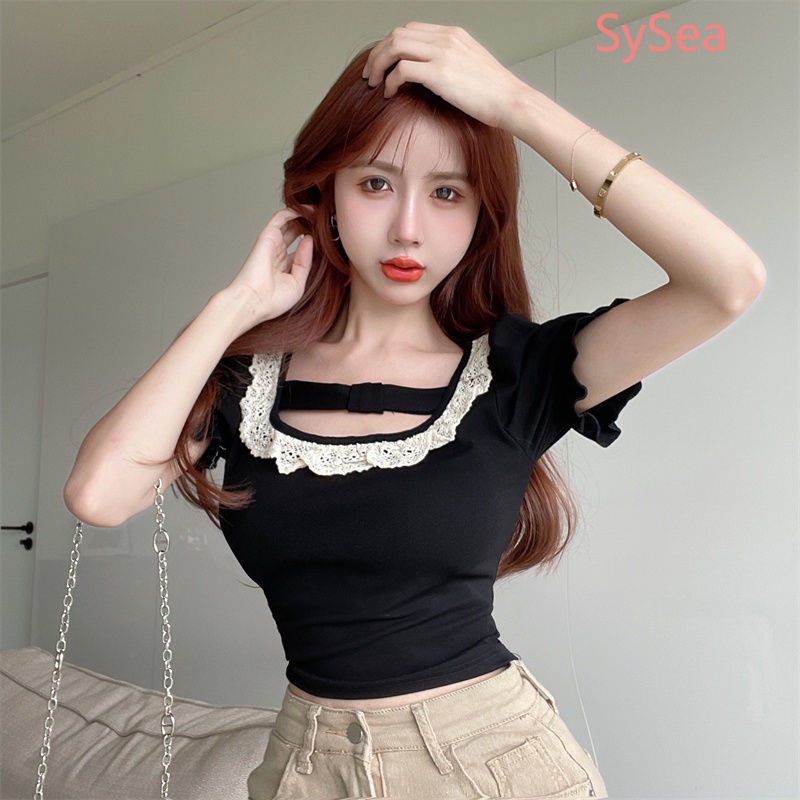 Áo Phối Ren Thời Trang Mùa Hè Pháp Dành Cho Nữ