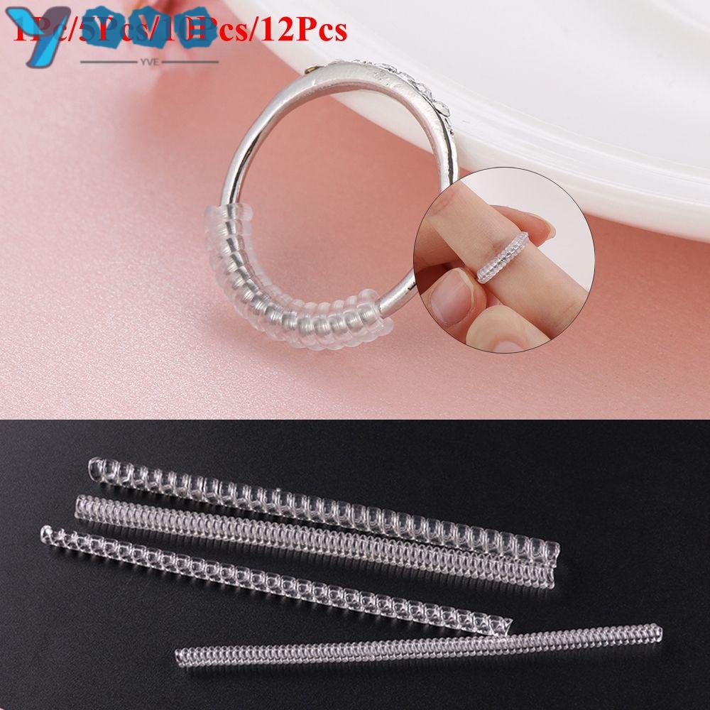 Set 1/5/10/12 dụng cụ điều chỉnh giảm kích thước nhẫn trong suốt