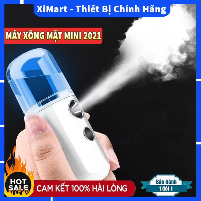 [MỚI] Máy xông hơi mặt mini cầm tay cao cấp - Máy xịt khoáng Nano mini lực phun mạnh dễ dàng sử dụng - XiMart