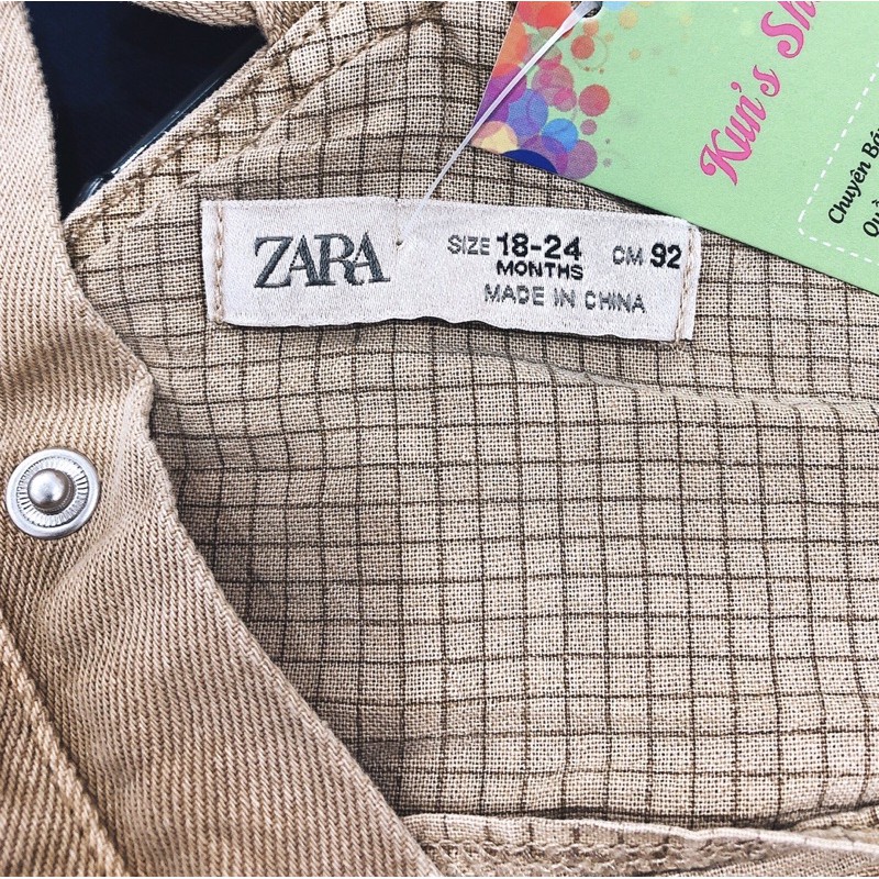 Quần yếm jean Zara dư xịn