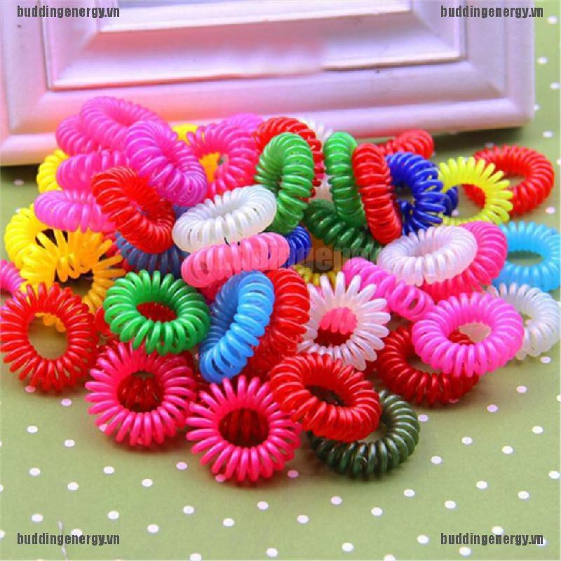 Set 10 dây buộc tóc co giãn chất lượng cao thiết kế đơn giản tiện dụng
