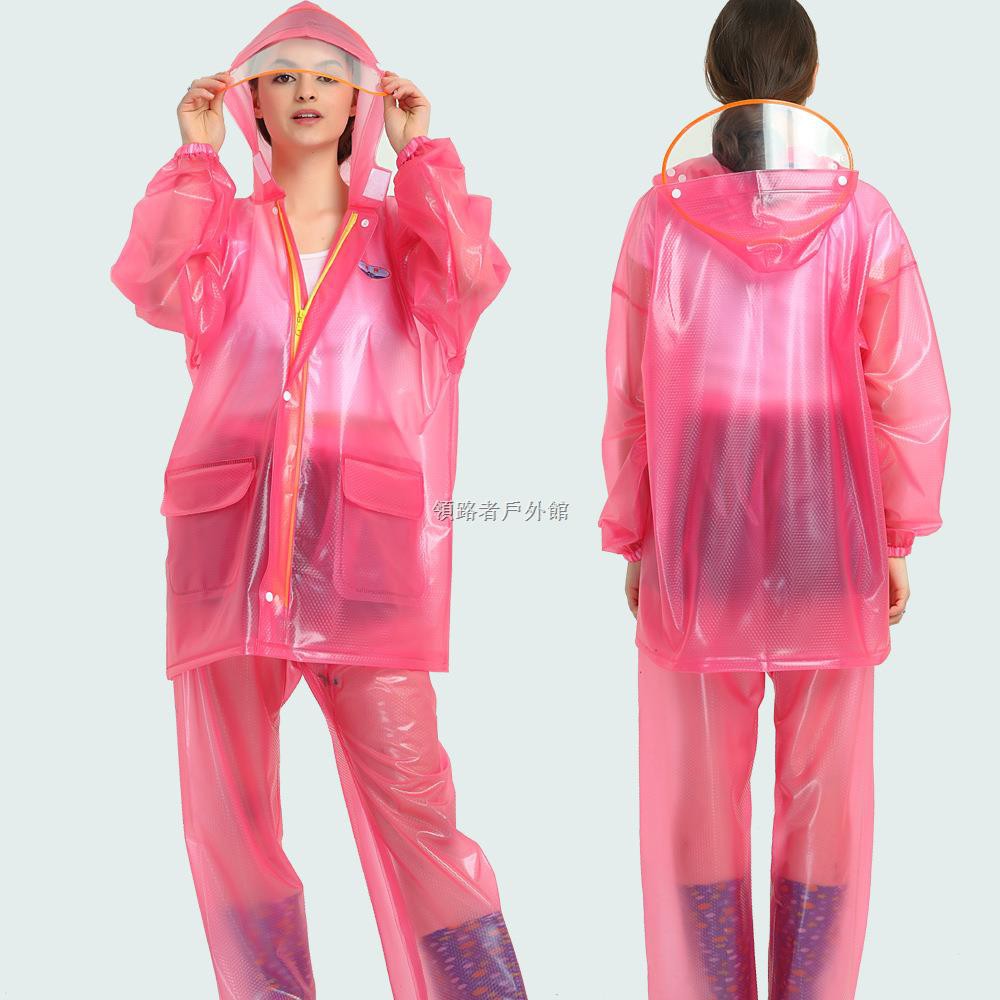 Bộ quần áo mưa bằng nhựa trong suốt tiện lợi