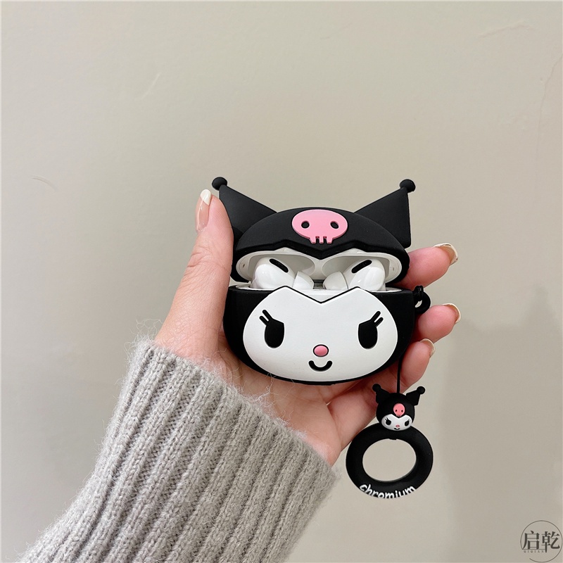 Vỏ Bảo Vệ Hộp Sạc Tai Nghe airpods Pro/ 3/ 12 inpods12 Họa Tiết Kuromi Dễ Thương