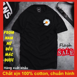 Áo thun hoa cúc,có video ,100% cotton hàng đẹp hàng VNXK, áo phông đen hoa cúc .đổi trả thỏa mãi