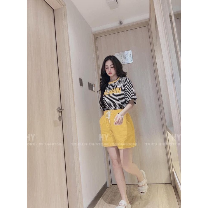Set đồ bộ đùi nữ vải cotton thời trang trẻ trung đi chơi bigsize từ 40kg-80kg