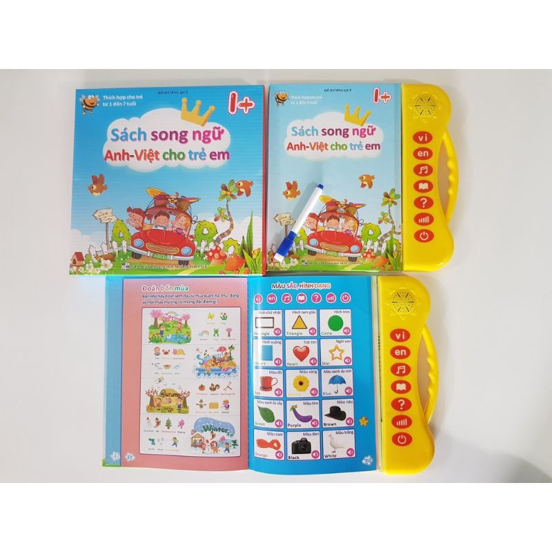 Bảng điện tử nói song ngữ Việt - Anh cho bé học tập