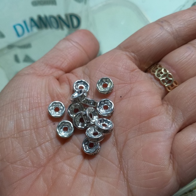 10 Charm đệm hạt size 6-8mm