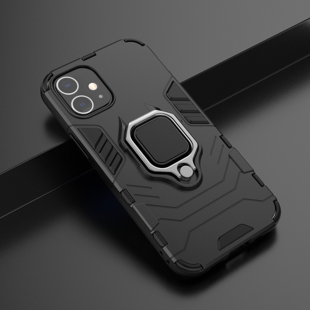Ốp lưng Iphone 12 Mini Iron Man Iring chống sốc chống va đập mạnh giá đỡ kiêm nhẫn hút ô tô