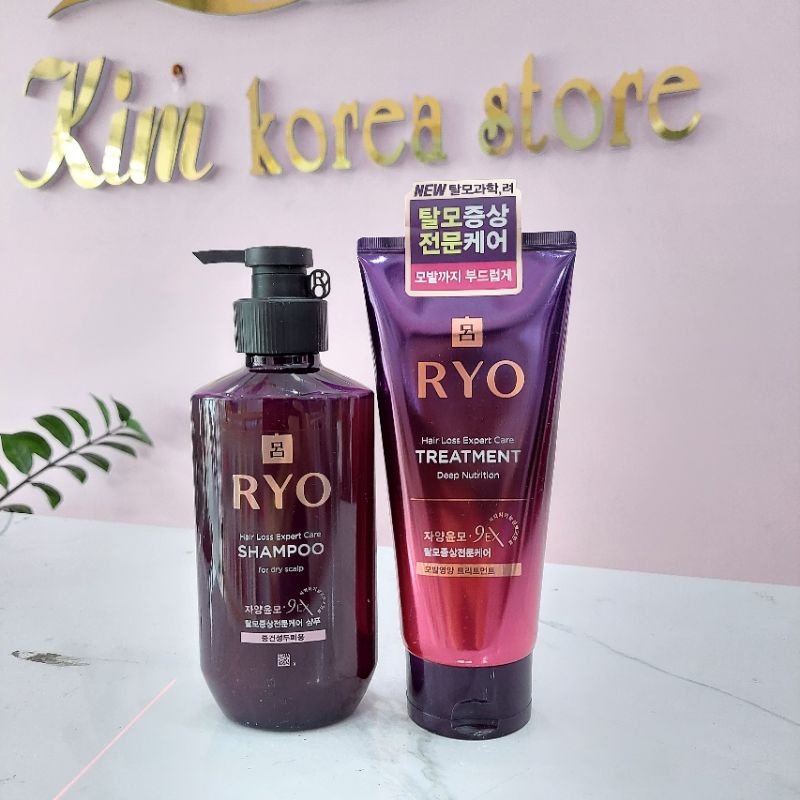 [Mẫu mới] Dầu gội - xả ngăn ngừa rụng tóc Ryo tím chiết xuất thảo dược mẫu mới