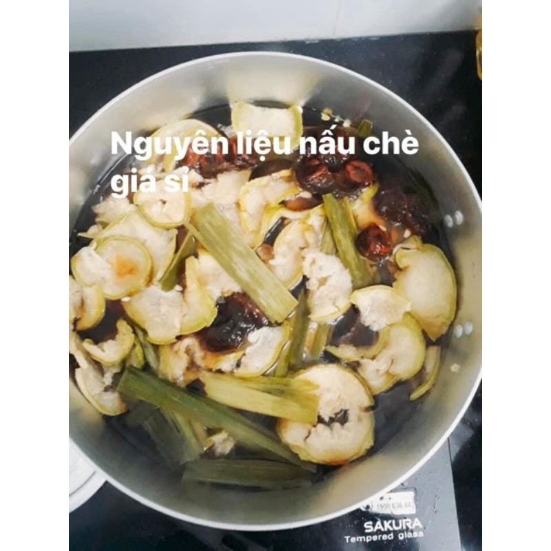 [Tặng kèm hạt chia và táo] Set nấu sâm bí đao 4-5lit(có đường phèn)