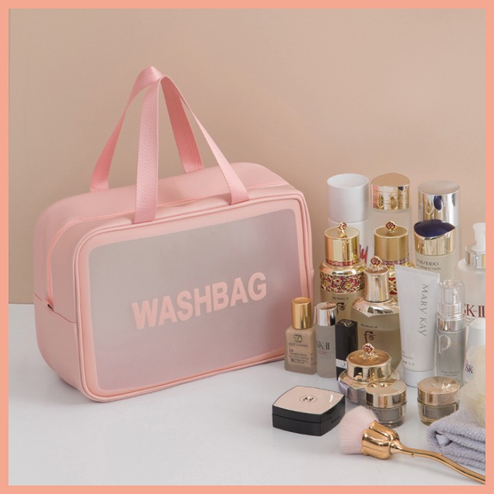 HCM - Túi đựng mỹ phẩm Wash Bag cao cấp túi dày chắc chắn bao xài