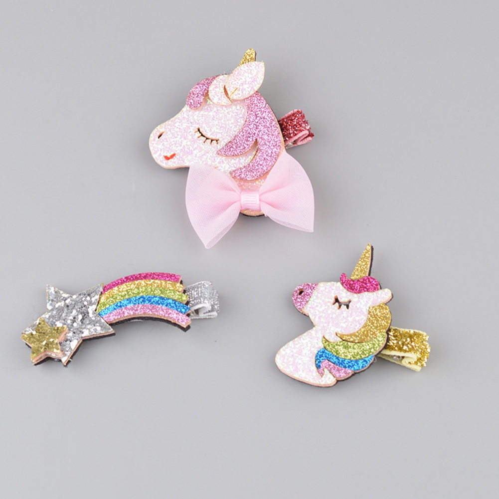 Kẹp tóc hình ngựa kì lân xinh xắn dành cho bé gái