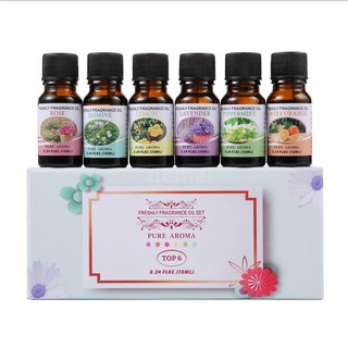 6 Bottles/Set 10ml Essential Oil Natural Plant Pure Aroma Fragrance Oil Air Humidifier Essential Oils