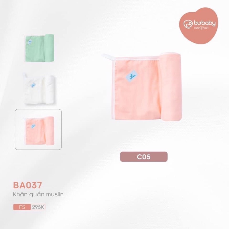 Bu Baby - Khăn quấn Muslin đa năng (chăn, gối đầu, khăn quấn, trải nằm..) nhẹ, thấm hút tốt BA037