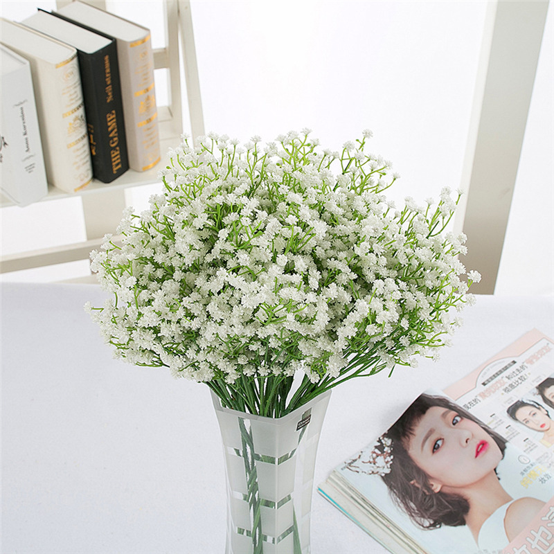 80 bông hoa chấm bi giả dùng trang trí