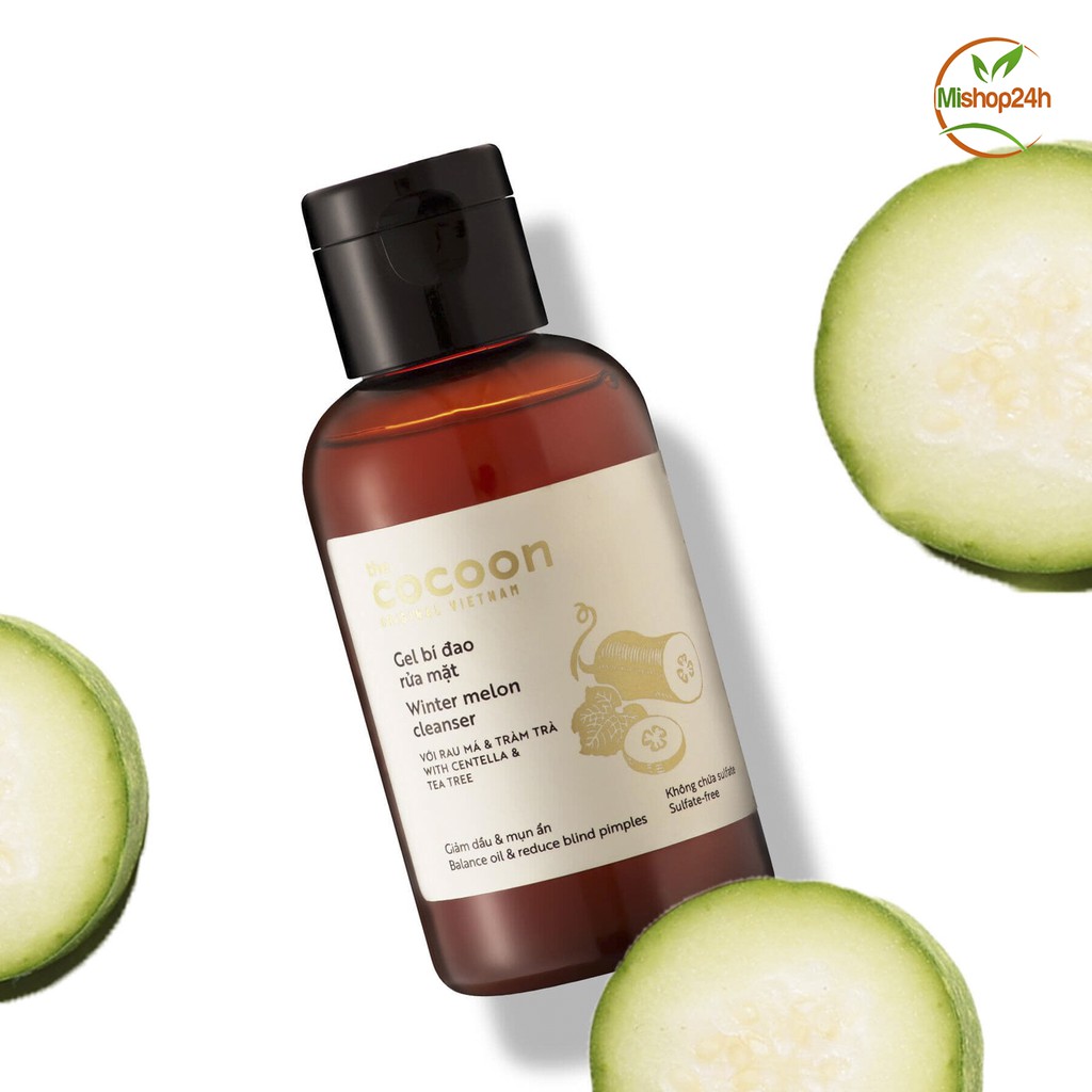 Gel bí đao rửa mặt Cocoon (Winter melon cleanser) 140ml