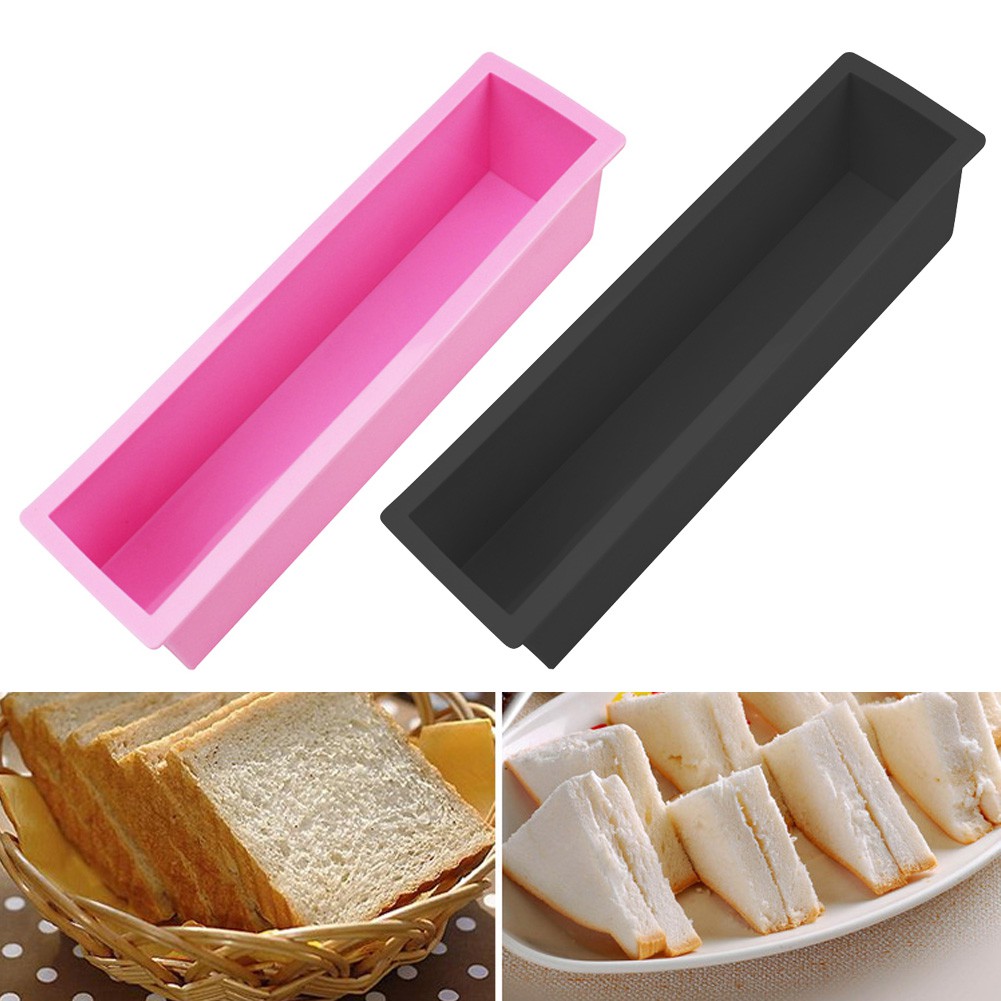 Khuôn làm bánh hình chữ nhật bằng silicon