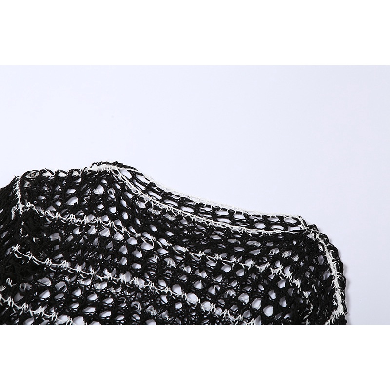 Áo Sweater Dệt Kim Tay Dài Dáng Rộng Kiểu Đường Phố Thời Trang Cho Nữ