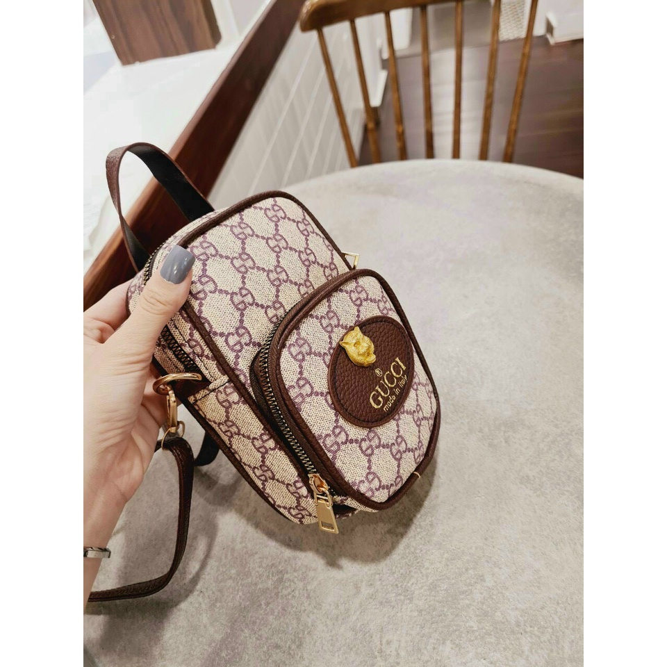 Túi xách nữ đeo chéo 3 màu logo Hot Trend 2022