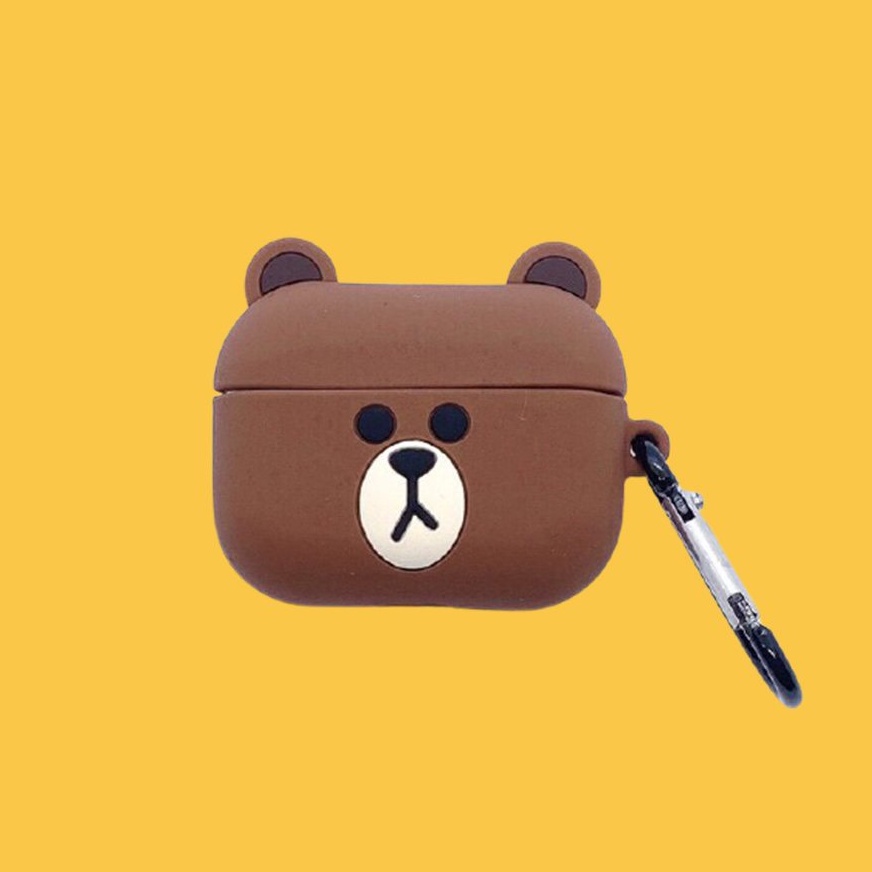 Vỏ Case bảo vệ bao đựng tai nghe Airpod  Airpods pro bluetooth 3 - Tặng kèm móc BT