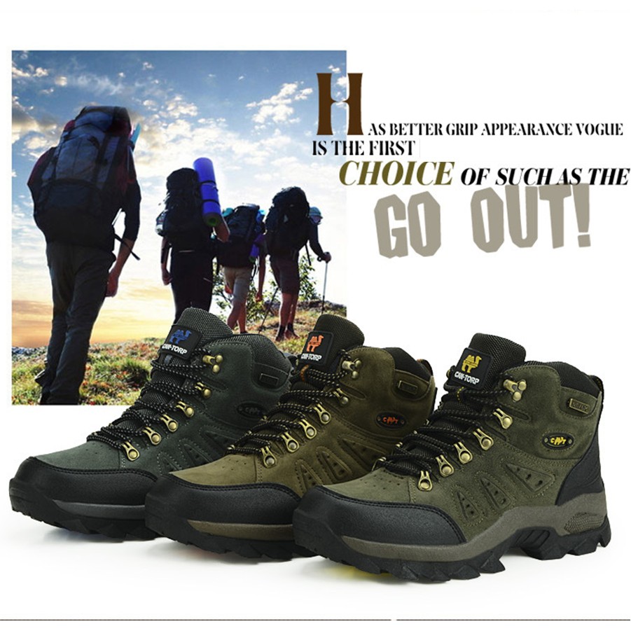 HOT-Hàng Chuẩn- Giày Leo Núi Cổ Cao Chống Trượt Chất Lượng Cao Cho Nam-Nữ - FYT011 | BigBuy360 - bigbuy360.vn