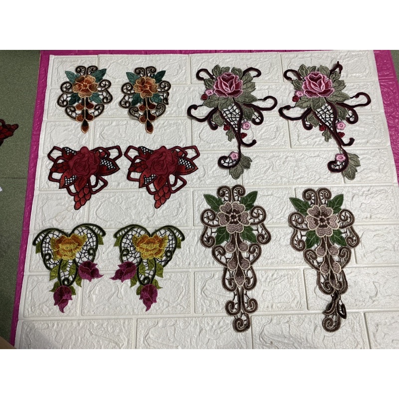 Tay trang trí hoa ( may tay 1…) dùng để may tay, ống quần .