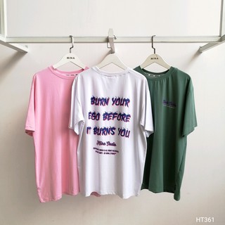 Áo thun/phông cộc tay unisex Mina studio HT361 chất liệu cotton thấm hút mồ hôi phong cách trẻ trung