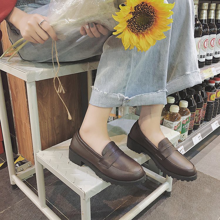 Giày búp bê IELGY mũi tròn phong cách Hàn Quốc thời trang cho nữ