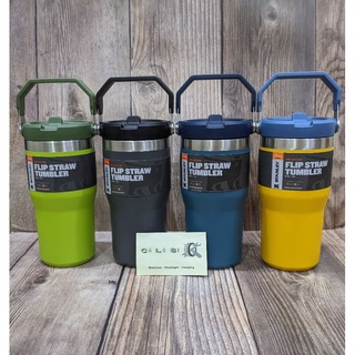 Stanley flip straw tumbler 20 oz bình giữ nhiệt