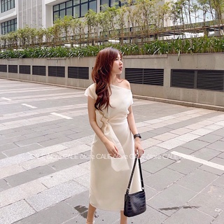 ĐẦM TƠ THẮT NƠ EO CALIE STORE
