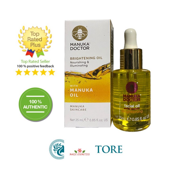 [Mã giảm giá mỹ phẩm chính hãng] Manuka- Dầu dưỡng trắng Facial oil Brightening 25 ml