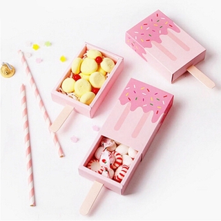 Set 10 Hộp Đựng Kẹo Hình Que Kem Xinh Xắn