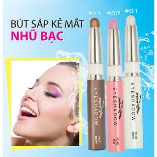 BÚT SÁP KẺ MẮT NHIỀU MÀU NHŨ BẠC MIRA EYESHADOW/ no 1 white , no 2 pink , no 11 golden brown