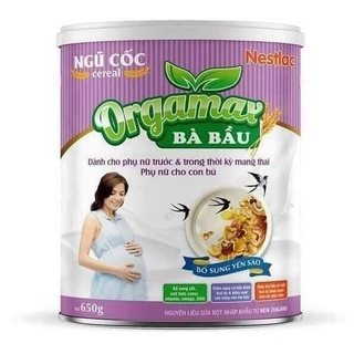 [CHÍNH HÃNG] Ngũ Cốc Cereal Orgamax 650g Bà Bầu - Tăng Cân - Lợi Sữa