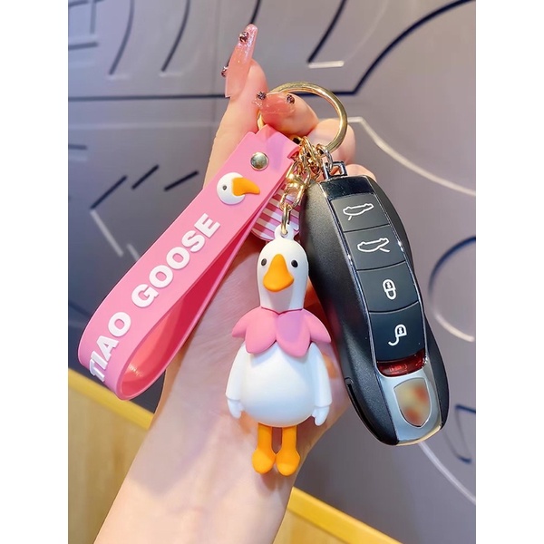 Móc khoá vịt hoạt hình kèm hoạ tiết mới lạ - phong cách Choose Me