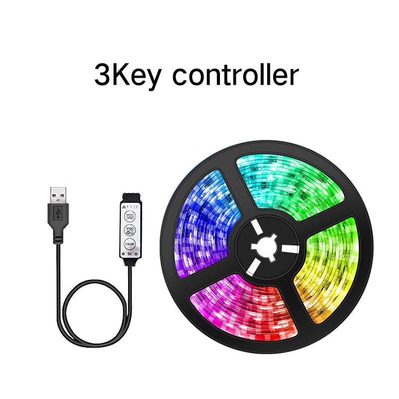 Dây Đèn LED 2M 3M 5M 10M 15M 5050 USB RGB SMD DC5V Trang Trí Phông Nền TV