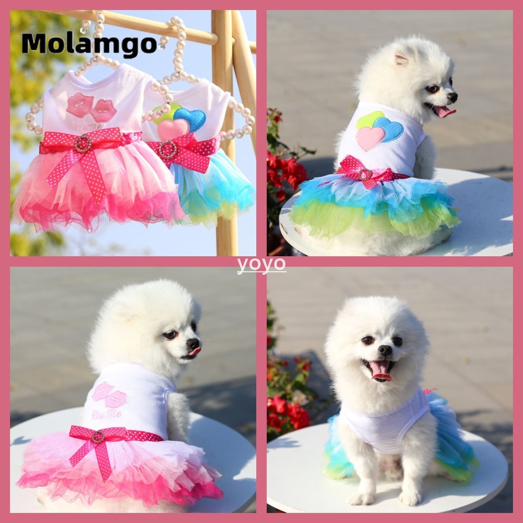 Áo đầm thun dễ thương dành cho thú cưng