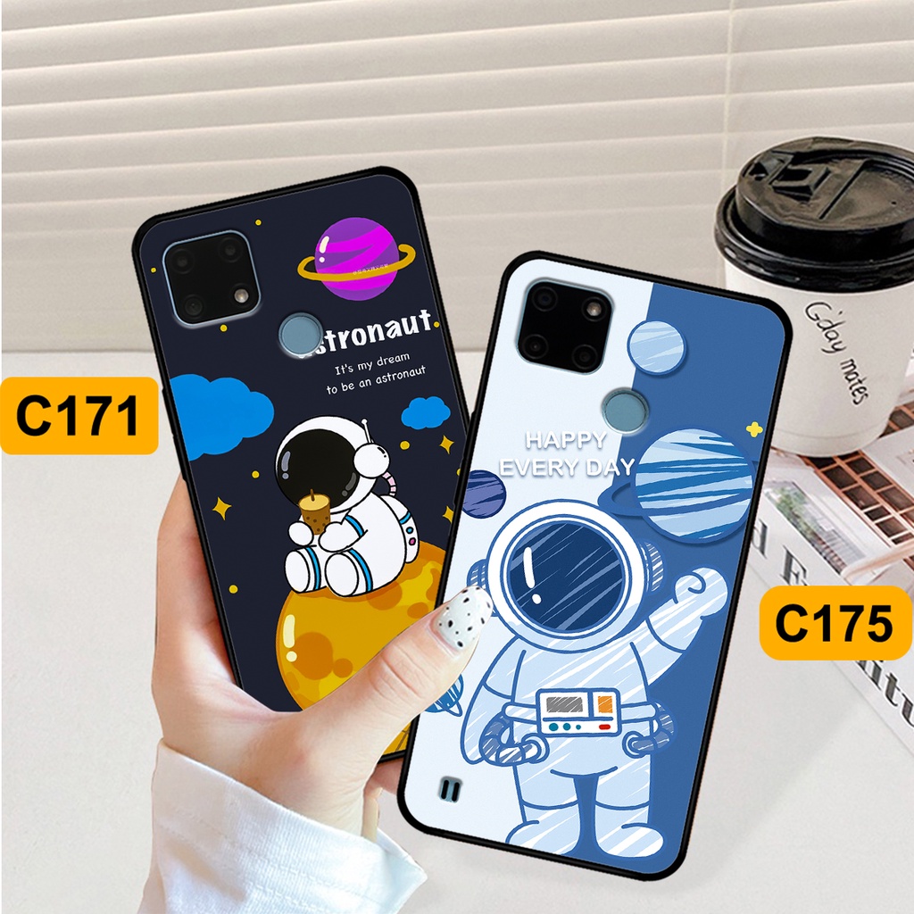 Ốp Realme C21Y - C25 - C25Y in hình astronaut, phi hành gia vũ trụ hottrend, độc đáo, cá tính.