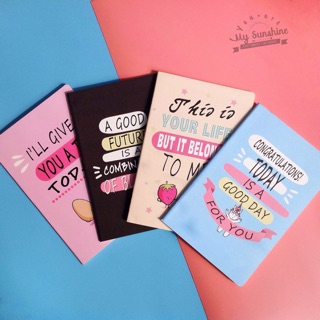 Vở kẻ ngang A5-B5 Quote dễ thương